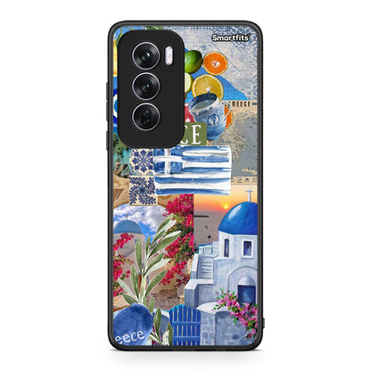 Oppo Reno12 Pro All Greek Θήκη από τη Smartfits με σχέδιο στο πίσω μέρος και μαύρο περίβλημα | Smartphone case with colorful back and black bezels by Smartfits