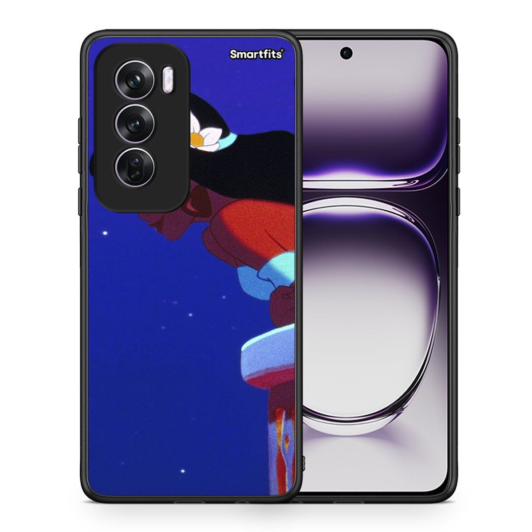 Θήκη Oppo Reno12 Pro Alladin And Jasmine Love 2 από τη Smartfits με σχέδιο στο πίσω μέρος και μαύρο περίβλημα | Oppo Reno12 Pro Alladin And Jasmine Love 2 case with colorful back and black bezels