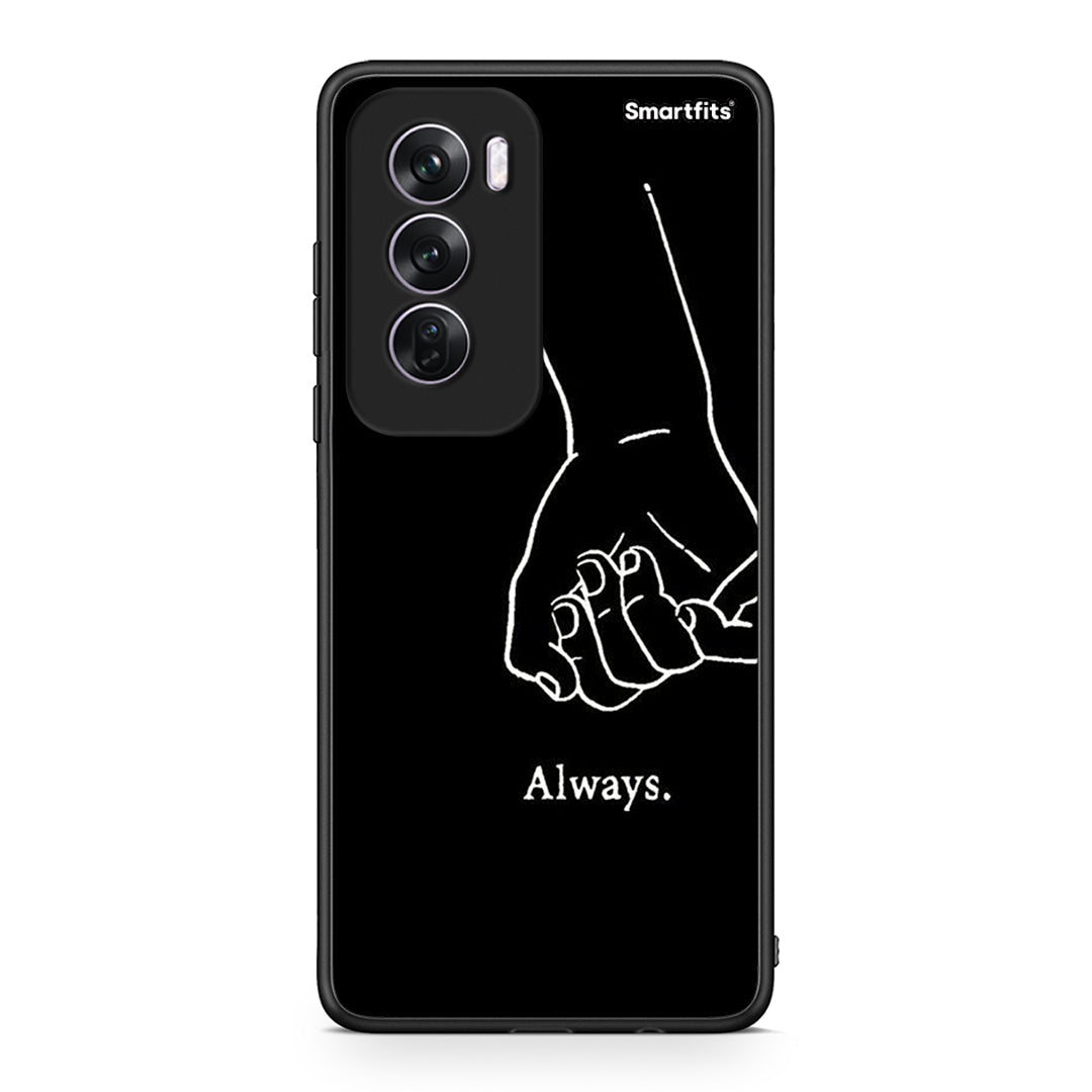 Oppo Reno12 Pro Always & Forever 1 Θήκη Αγίου Βαλεντίνου από τη Smartfits με σχέδιο στο πίσω μέρος και μαύρο περίβλημα | Smartphone case with colorful back and black bezels by Smartfits