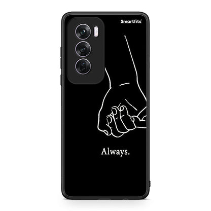 Oppo Reno12 Pro Always & Forever 1 Θήκη Αγίου Βαλεντίνου από τη Smartfits με σχέδιο στο πίσω μέρος και μαύρο περίβλημα | Smartphone case with colorful back and black bezels by Smartfits