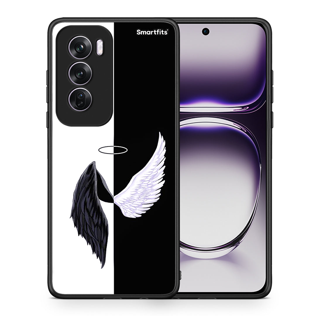 Θήκη Oppo Reno12 Pro Angels Demons από τη Smartfits με σχέδιο στο πίσω μέρος και μαύρο περίβλημα | Oppo Reno12 Pro Angels Demons case with colorful back and black bezels