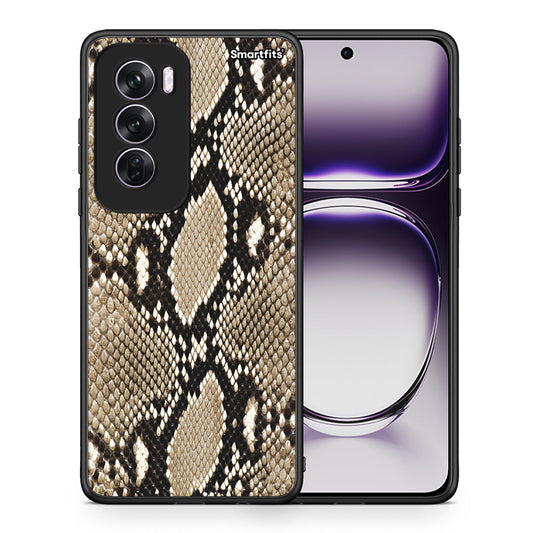 Θήκη Oppo Reno12 Pro Fashion Snake Animal από τη Smartfits με σχέδιο στο πίσω μέρος και μαύρο περίβλημα | Oppo Reno12 Pro Fashion Snake Animal case with colorful back and black bezels