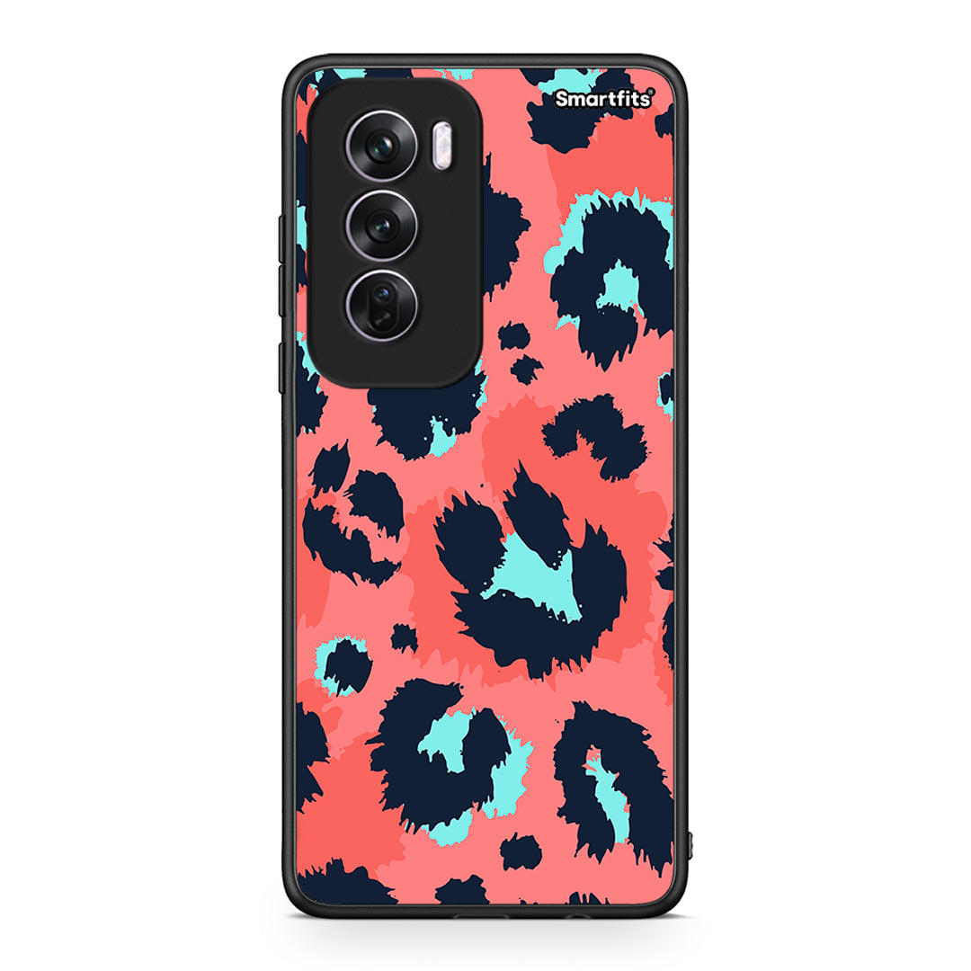 22 - Oppo Reno12 Pro Pink Leopard Animal case, cover, bumper