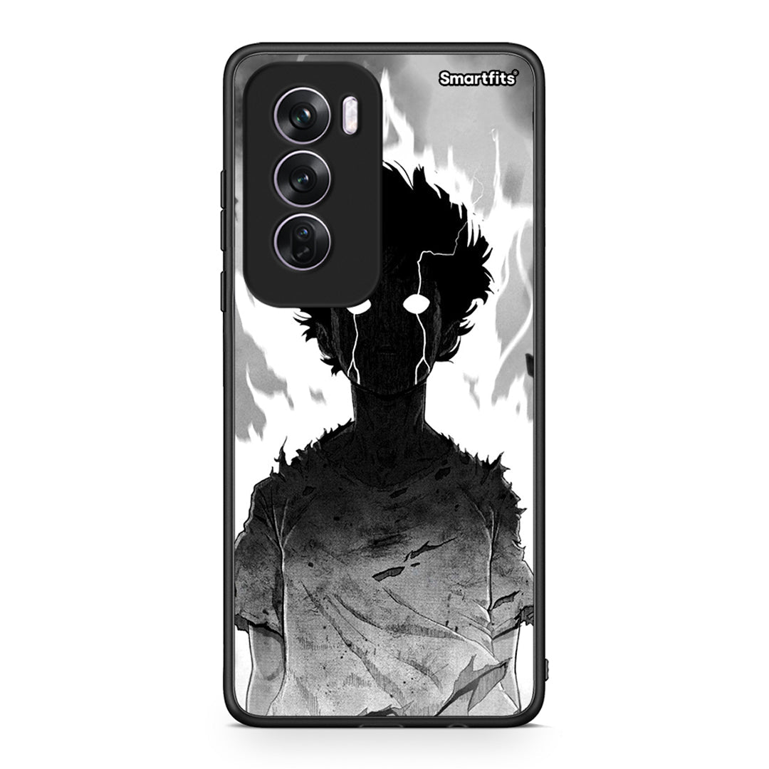Oppo Reno12 Pro Anime Boy Θήκη από τη Smartfits με σχέδιο στο πίσω μέρος και μαύρο περίβλημα | Smartphone case with colorful back and black bezels by Smartfits