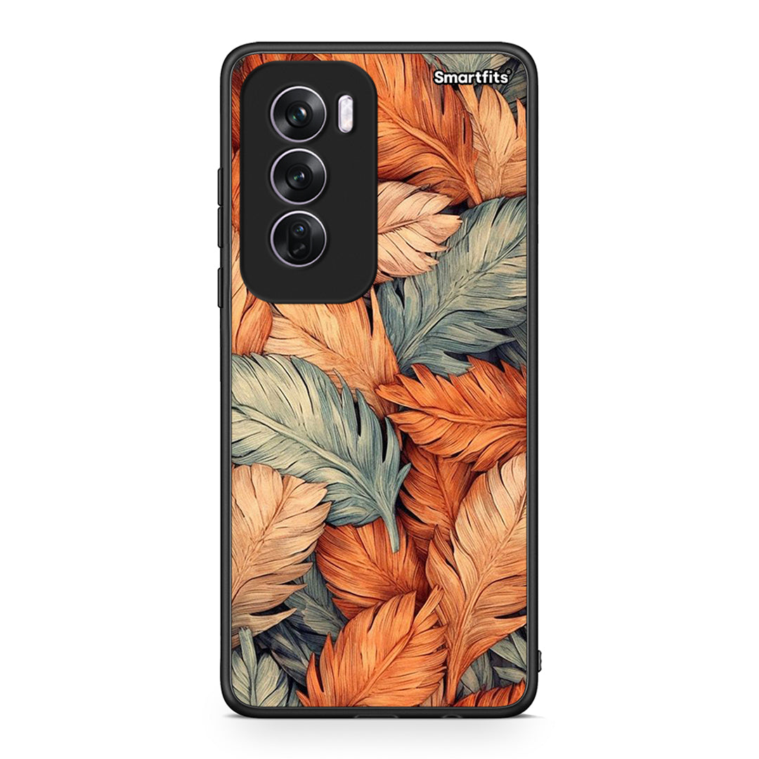 Oppo Reno12 Pro Autumn Leaves Θήκη από τη Smartfits με σχέδιο στο πίσω μέρος και μαύρο περίβλημα | Smartphone case with colorful back and black bezels by Smartfits