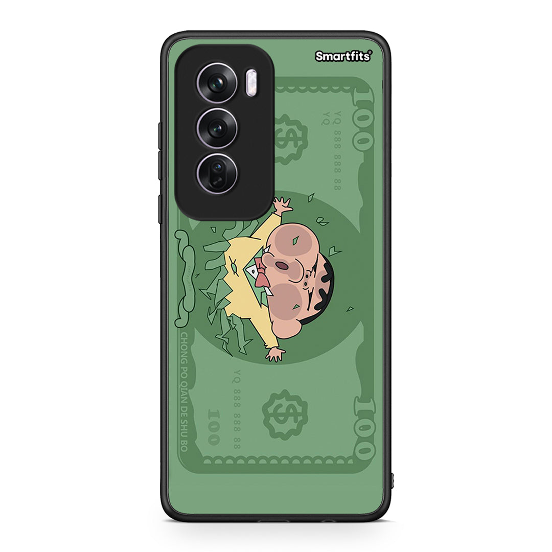 Oppo Reno12 Pro Big Money Θήκη Αγίου Βαλεντίνου από τη Smartfits με σχέδιο στο πίσω μέρος και μαύρο περίβλημα | Smartphone case with colorful back and black bezels by Smartfits