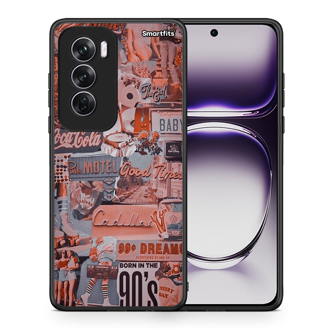 Θήκη Oppo Reno12 Pro Born In 90s από τη Smartfits με σχέδιο στο πίσω μέρος και μαύρο περίβλημα | Oppo Reno12 Pro Born In 90s case with colorful back and black bezels