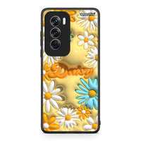 Thumbnail for Oppo Reno12 Pro Bubble Daisies θήκη από τη Smartfits με σχέδιο στο πίσω μέρος και μαύρο περίβλημα | Smartphone case with colorful back and black bezels by Smartfits