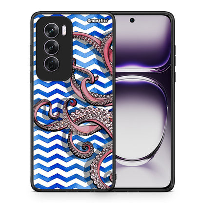 Θήκη Oppo Reno12 Pro Chevron Devilfish από τη Smartfits με σχέδιο στο πίσω μέρος και μαύρο περίβλημα | Oppo Reno12 Pro Chevron Devilfish case with colorful back and black bezels