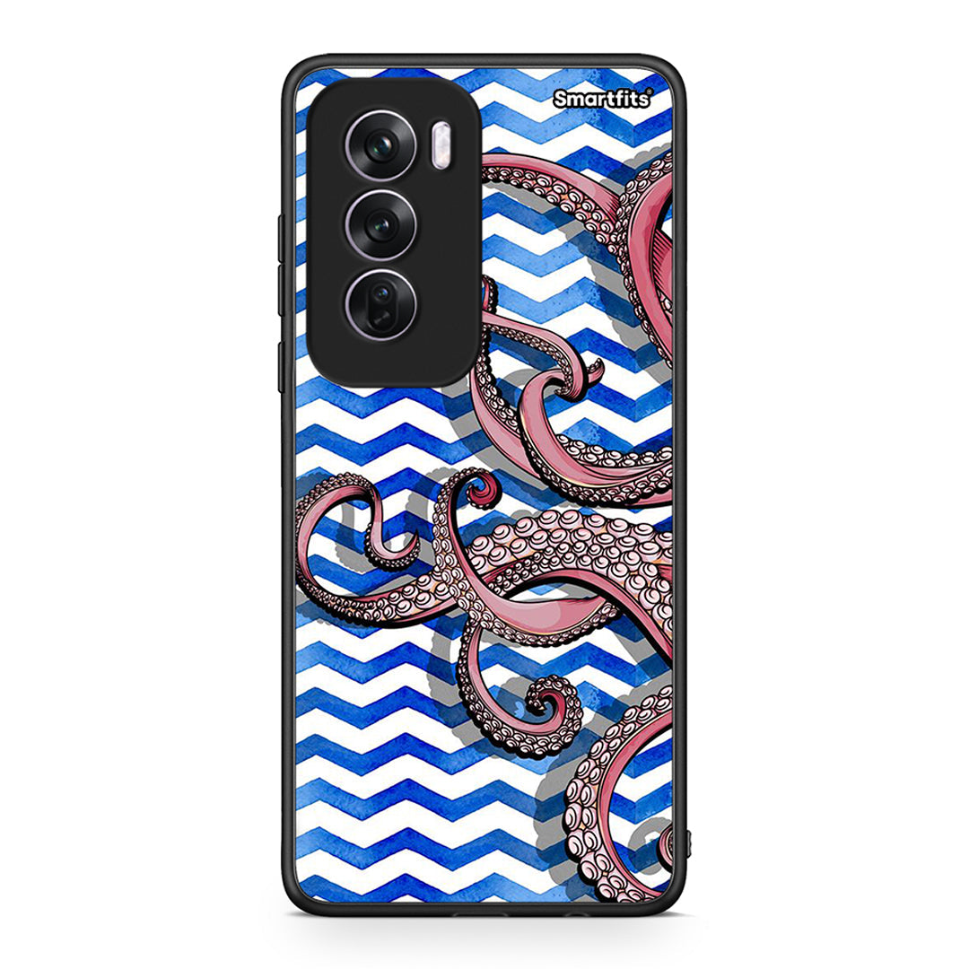 Oppo Reno12 Pro Chevron Devilfish θήκη από τη Smartfits με σχέδιο στο πίσω μέρος και μαύρο περίβλημα | Smartphone case with colorful back and black bezels by Smartfits