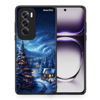 Thumbnail for Θήκη Oppo Reno12 Pro Christmas Scenery από τη Smartfits με σχέδιο στο πίσω μέρος και μαύρο περίβλημα | Oppo Reno12 Pro Christmas Scenery case with colorful back and black bezels