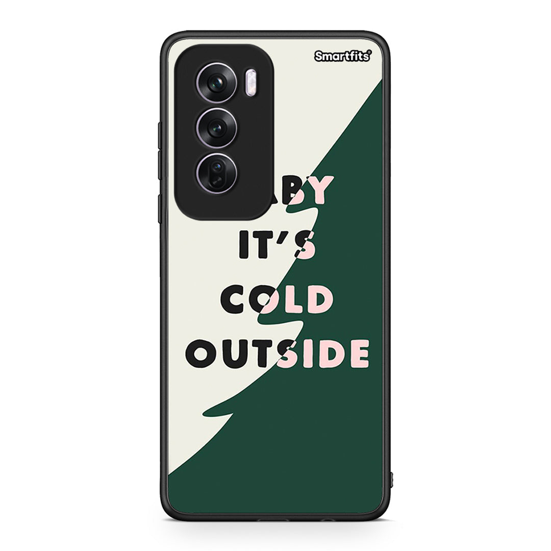 Oppo Reno12 Pro Cold Outside θήκη από τη Smartfits με σχέδιο στο πίσω μέρος και μαύρο περίβλημα | Smartphone case with colorful back and black bezels by Smartfits