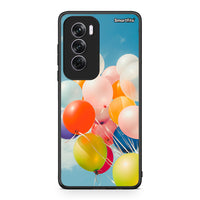 Thumbnail for Oppo Reno12 Pro Colorful Balloons θήκη από τη Smartfits με σχέδιο στο πίσω μέρος και μαύρο περίβλημα | Smartphone case with colorful back and black bezels by Smartfits