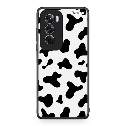 Oppo Reno12 Pro Cow Print θήκη από τη Smartfits με σχέδιο στο πίσω μέρος και μαύρο περίβλημα | Smartphone case with colorful back and black bezels by Smartfits