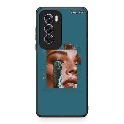 Oppo Reno12 Pro Cry An Ocean θήκη από τη Smartfits με σχέδιο στο πίσω μέρος και μαύρο περίβλημα | Smartphone case with colorful back and black bezels by Smartfits