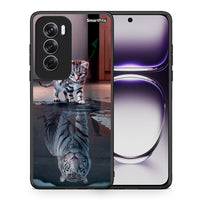 Thumbnail for Θήκη Oppo Reno12 Pro Tiger Cute από τη Smartfits με σχέδιο στο πίσω μέρος και μαύρο περίβλημα | Oppo Reno12 Pro Tiger Cute case with colorful back and black bezels