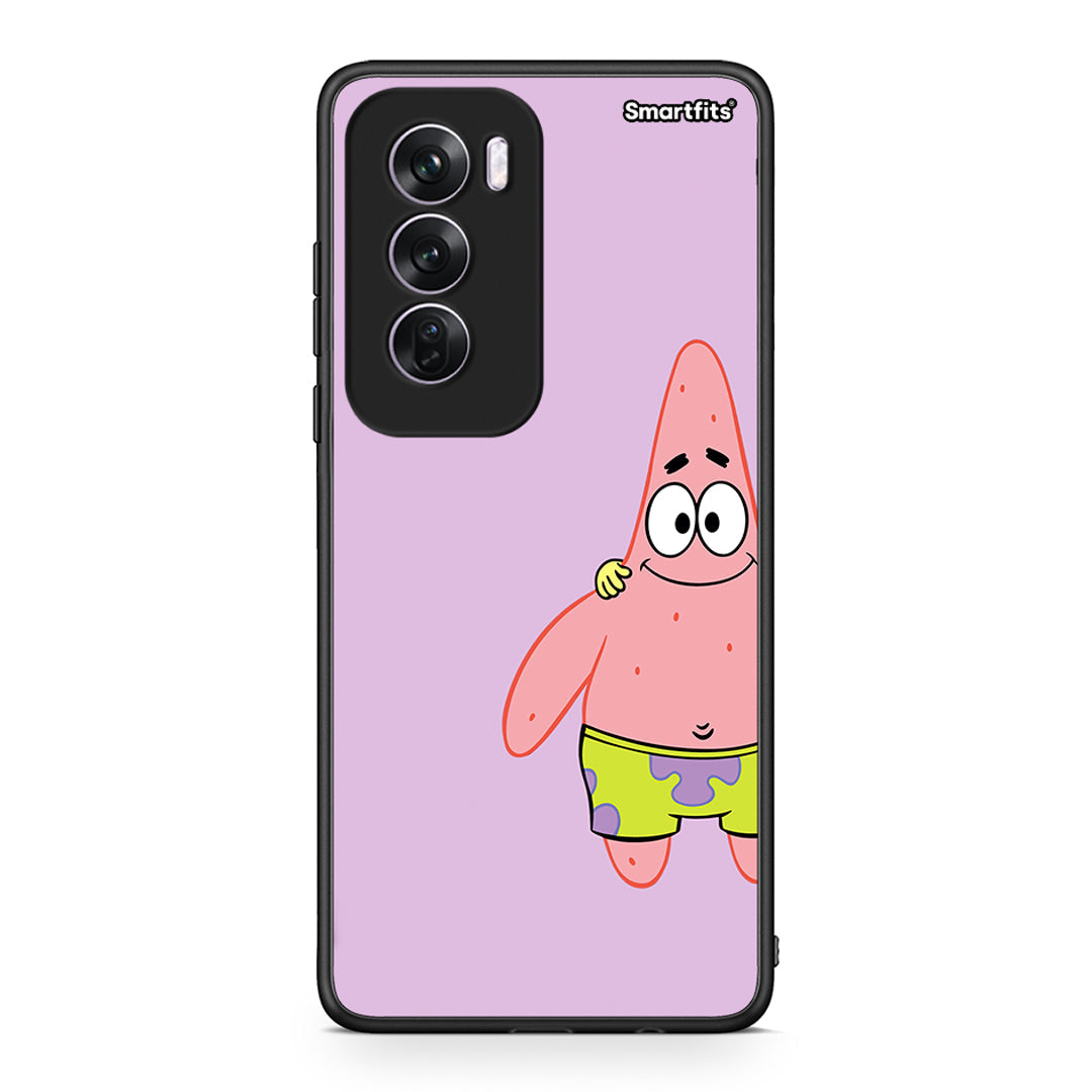 Oppo Reno12 Pro Friends Patrick θήκη από τη Smartfits με σχέδιο στο πίσω μέρος και μαύρο περίβλημα | Smartphone case with colorful back and black bezels by Smartfits