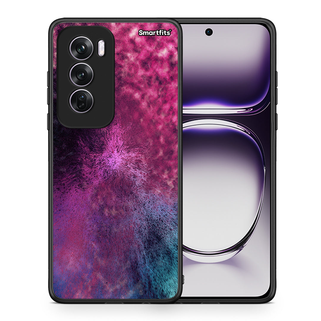 Θήκη Oppo Reno12 Pro Aurora Galaxy από τη Smartfits με σχέδιο στο πίσω μέρος και μαύρο περίβλημα | Oppo Reno12 Pro Aurora Galaxy case with colorful back and black bezels