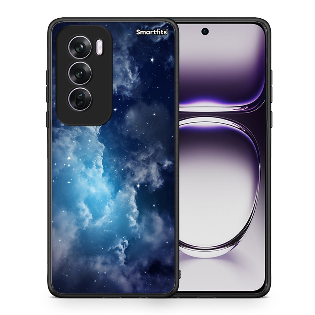 Θήκη Oppo Reno12 Pro Blue Sky Galaxy από τη Smartfits με σχέδιο στο πίσω μέρος και μαύρο περίβλημα | Oppo Reno12 Pro Blue Sky Galaxy case with colorful back and black bezels