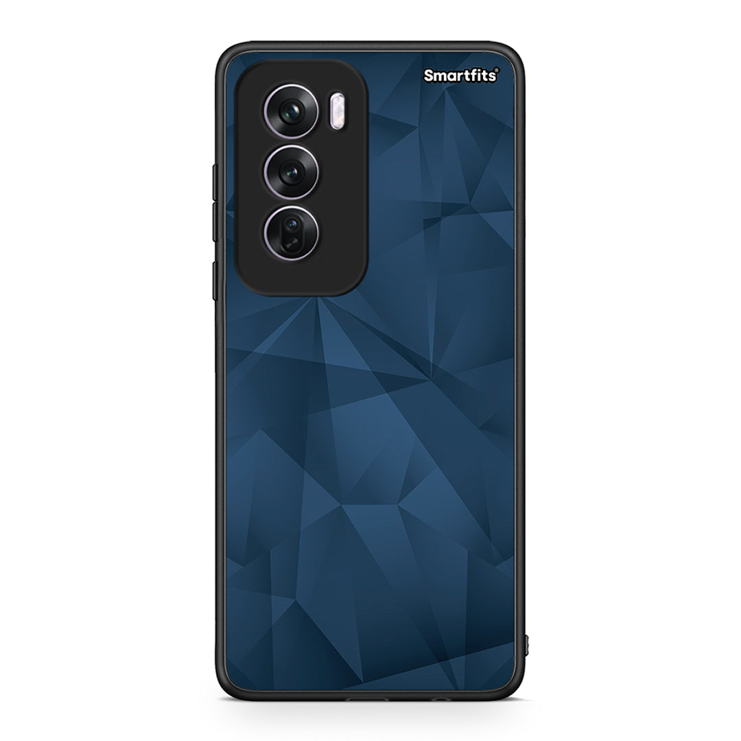 39 - Oppo Reno12 Pro Blue Abstract Geometric case, cover, bumper