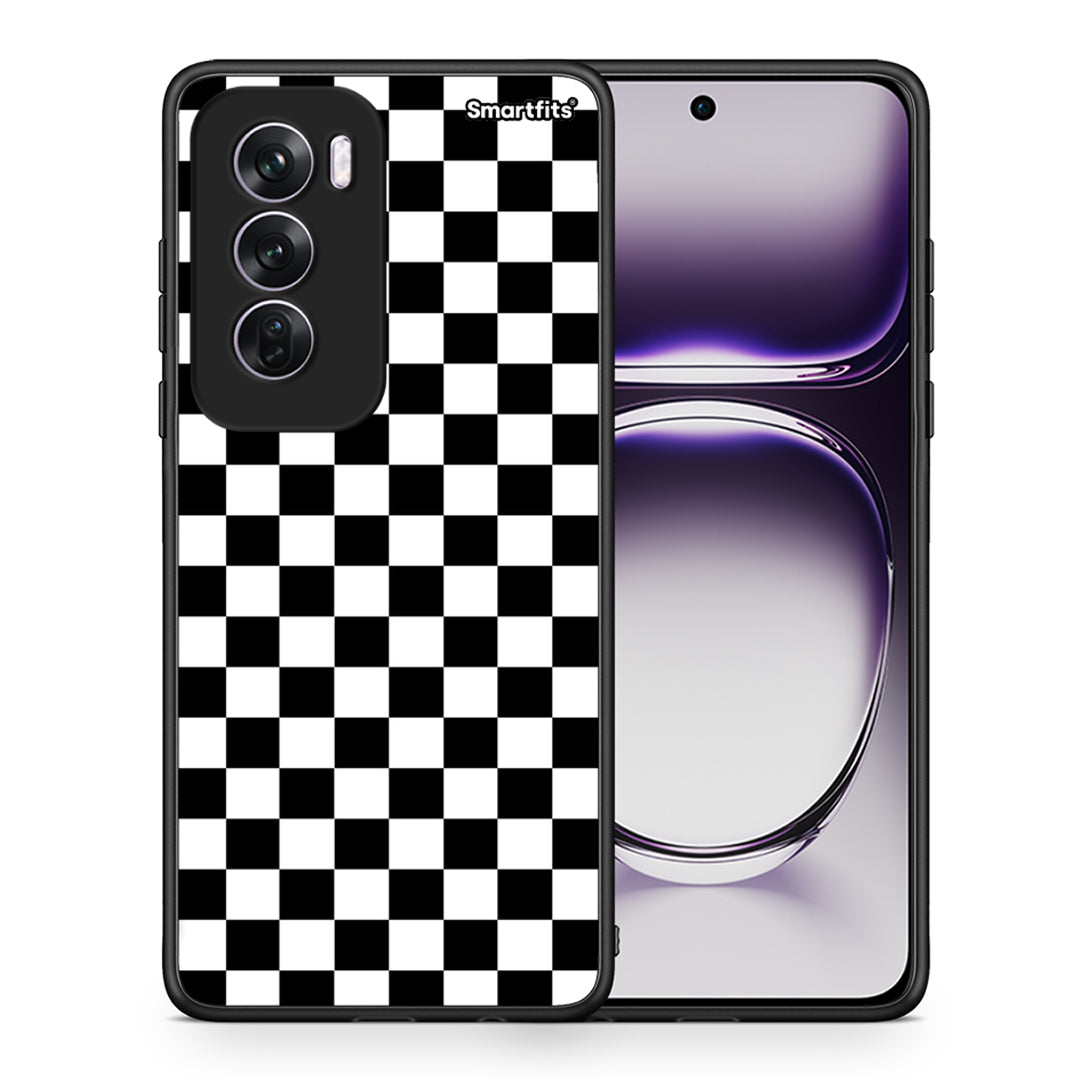 Θήκη Oppo Reno12 Pro Squares Geometric από τη Smartfits με σχέδιο στο πίσω μέρος και μαύρο περίβλημα | Oppo Reno12 Pro Squares Geometric case with colorful back and black bezels