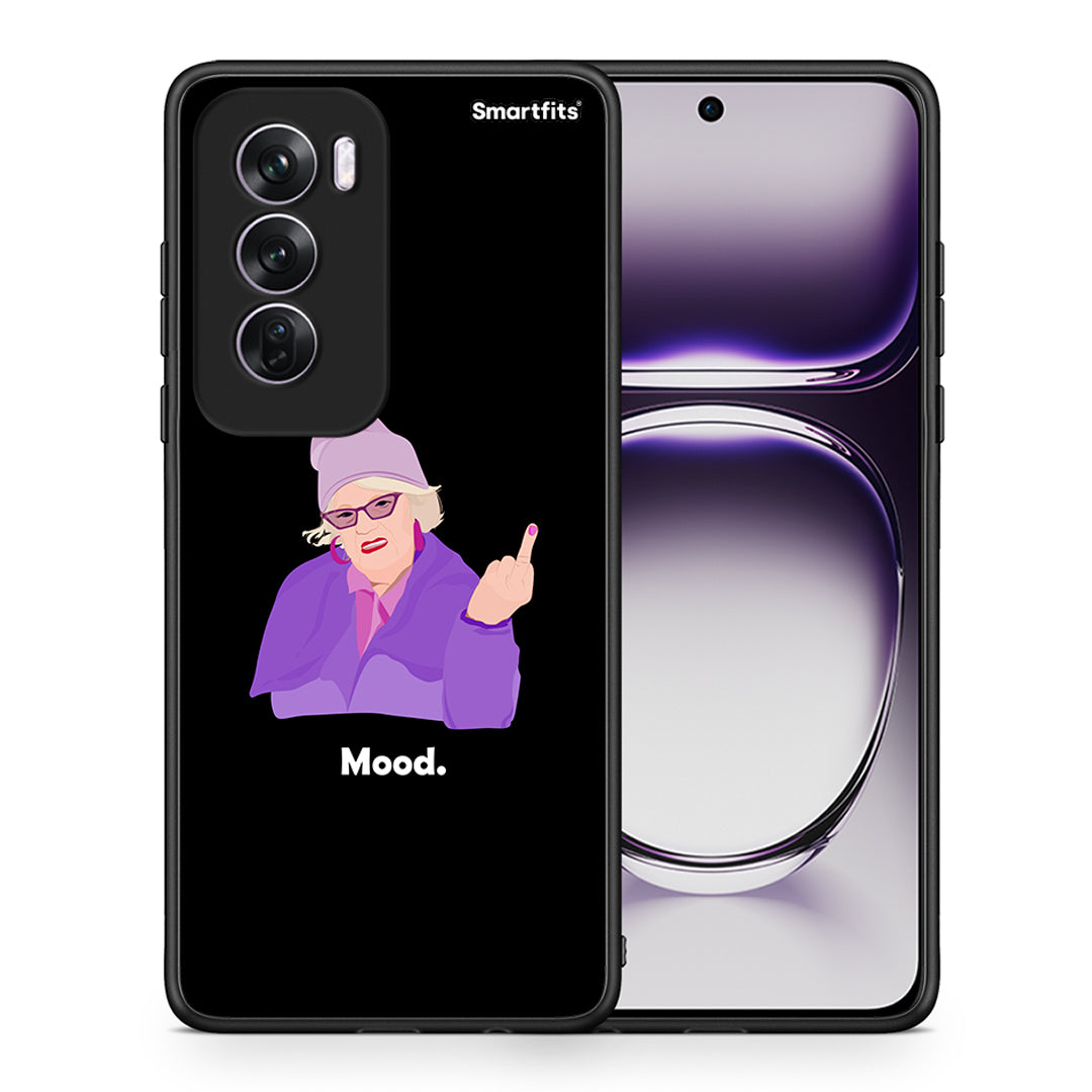 Θήκη Oppo Reno12 Pro Grandma Mood Black από τη Smartfits με σχέδιο στο πίσω μέρος και μαύρο περίβλημα | Oppo Reno12 Pro Grandma Mood Black case with colorful back and black bezels