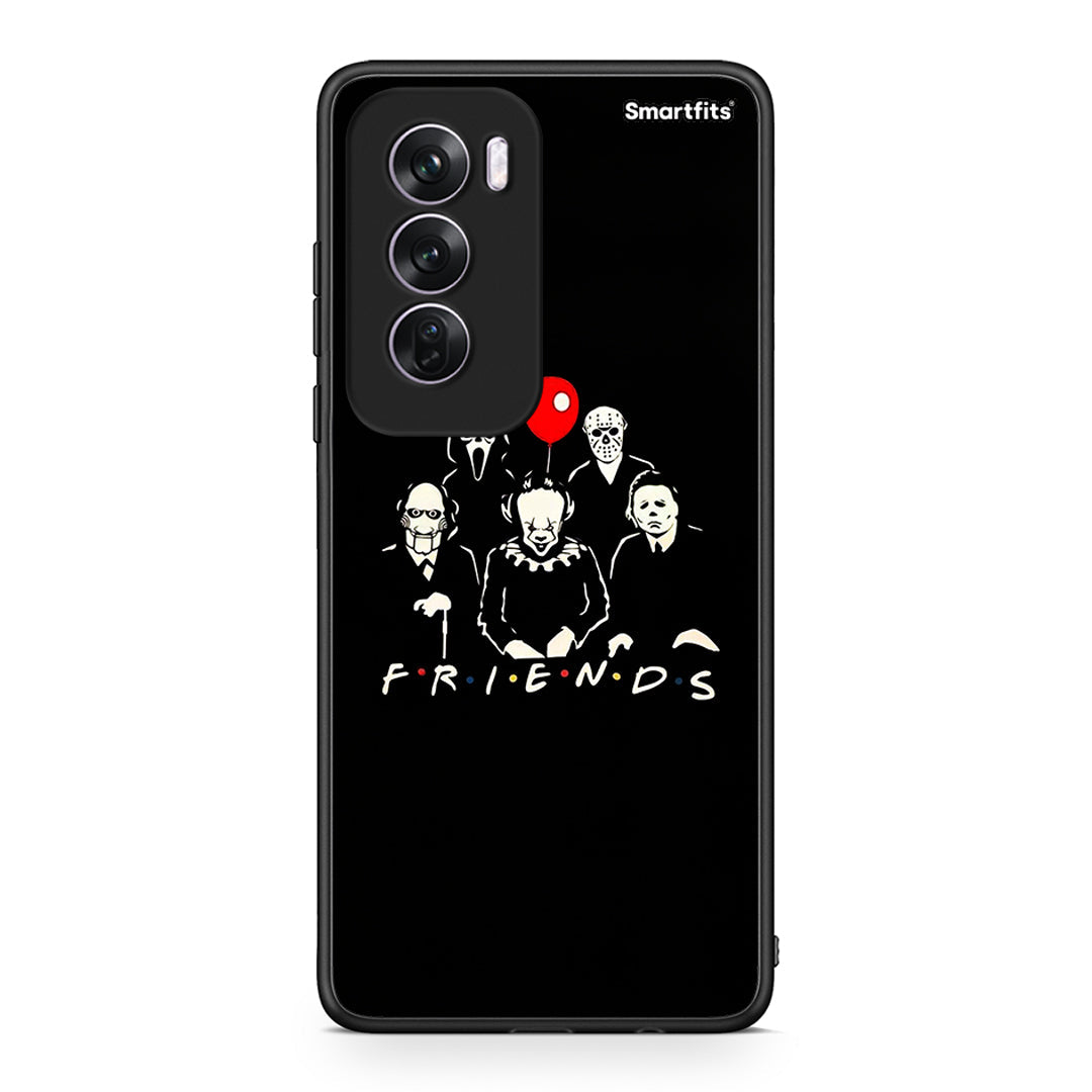 Oppo Reno12 Pro Halloween Friends Θήκη από τη Smartfits με σχέδιο στο πίσω μέρος και μαύρο περίβλημα | Smartphone case with colorful back and black bezels by Smartfits