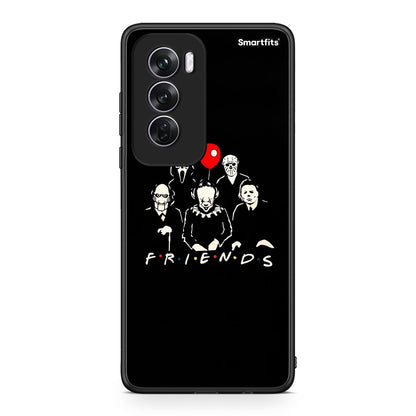 Oppo Reno12 Pro Halloween Friends Θήκη από τη Smartfits με σχέδιο στο πίσω μέρος και μαύρο περίβλημα | Smartphone case with colorful back and black bezels by Smartfits