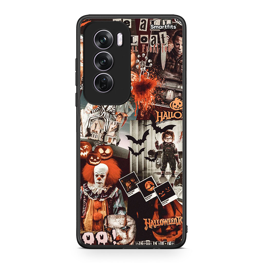 Oppo Reno12 Pro Halloween Spooky Season Θήκη από τη Smartfits με σχέδιο στο πίσω μέρος και μαύρο περίβλημα | Smartphone case with colorful back and black bezels by Smartfits