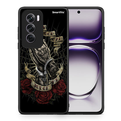 Θήκη Oppo Reno12 Pro Judge By God από τη Smartfits με σχέδιο στο πίσω μέρος και μαύρο περίβλημα | Oppo Reno12 Pro Judge By God case with colorful back and black bezels
