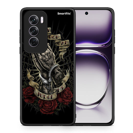Θήκη Oppo Reno12 Pro Judge By God από τη Smartfits με σχέδιο στο πίσω μέρος και μαύρο περίβλημα | Oppo Reno12 Pro Judge By God case with colorful back and black bezels