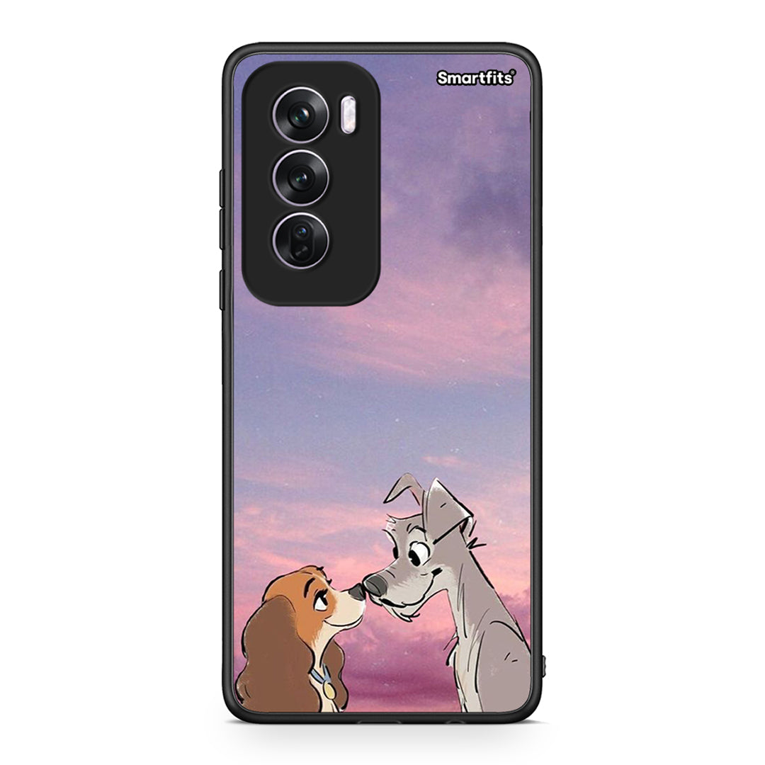 Oppo Reno12 Pro Lady And Tramp θήκη από τη Smartfits με σχέδιο στο πίσω μέρος και μαύρο περίβλημα | Smartphone case with colorful back and black bezels by Smartfits