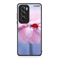 Thumbnail for Oppo Reno12 Pro Ladybug Flower θήκη από τη Smartfits με σχέδιο στο πίσω μέρος και μαύρο περίβλημα | Smartphone case with colorful back and black bezels by Smartfits