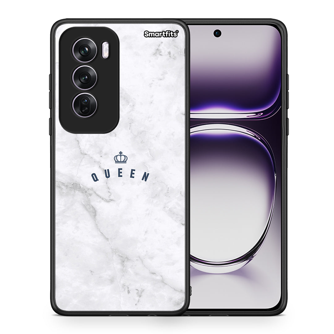 Θήκη Oppo Reno12 Pro Queen Marble από τη Smartfits με σχέδιο στο πίσω μέρος και μαύρο περίβλημα | Oppo Reno12 Pro Queen Marble case with colorful back and black bezels