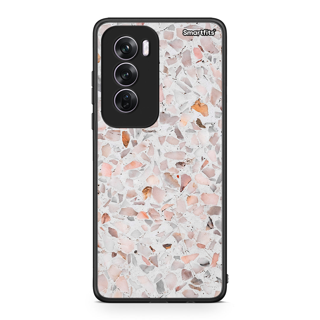 Oppo Reno12 Pro Marble Terrazzo θήκη από τη Smartfits με σχέδιο στο πίσω μέρος και μαύρο περίβλημα | Smartphone case with colorful back and black bezels by Smartfits