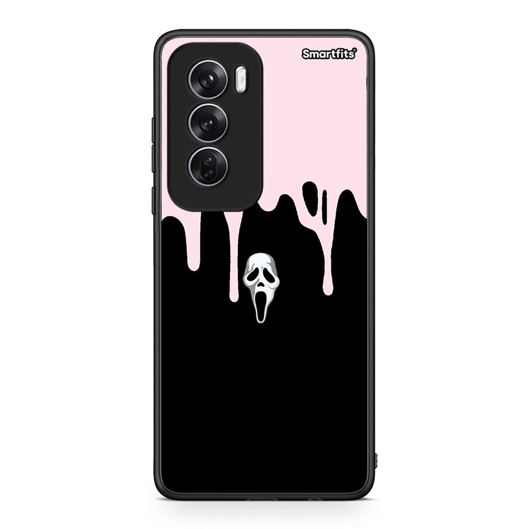 Oppo Reno12 Pro Melting Halloween Mask Θήκη από τη Smartfits με σχέδιο στο πίσω μέρος και μαύρο περίβλημα | Smartphone case with colorful back and black bezels by Smartfits