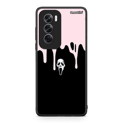 Oppo Reno12 Pro Melting Halloween Mask Θήκη από τη Smartfits με σχέδιο στο πίσω μέρος και μαύρο περίβλημα | Smartphone case with colorful back and black bezels by Smartfits