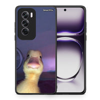 Thumbnail for Θήκη Oppo Reno12 Pro Meme Duck από τη Smartfits με σχέδιο στο πίσω μέρος και μαύρο περίβλημα | Oppo Reno12 Pro Meme Duck case with colorful back and black bezels