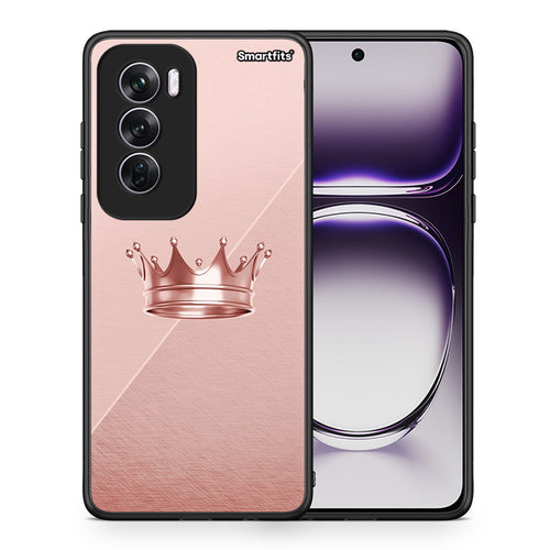Θήκη Oppo Reno12 Pro Crown Minimal από τη Smartfits με σχέδιο στο πίσω μέρος και μαύρο περίβλημα | Oppo Reno12 Pro Crown Minimal case with colorful back and black bezels