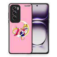 Thumbnail for Θήκη Oppo Reno12 Pro Moon Girl από τη Smartfits με σχέδιο στο πίσω μέρος και μαύρο περίβλημα | Oppo Reno12 Pro Moon Girl case with colorful back and black bezels