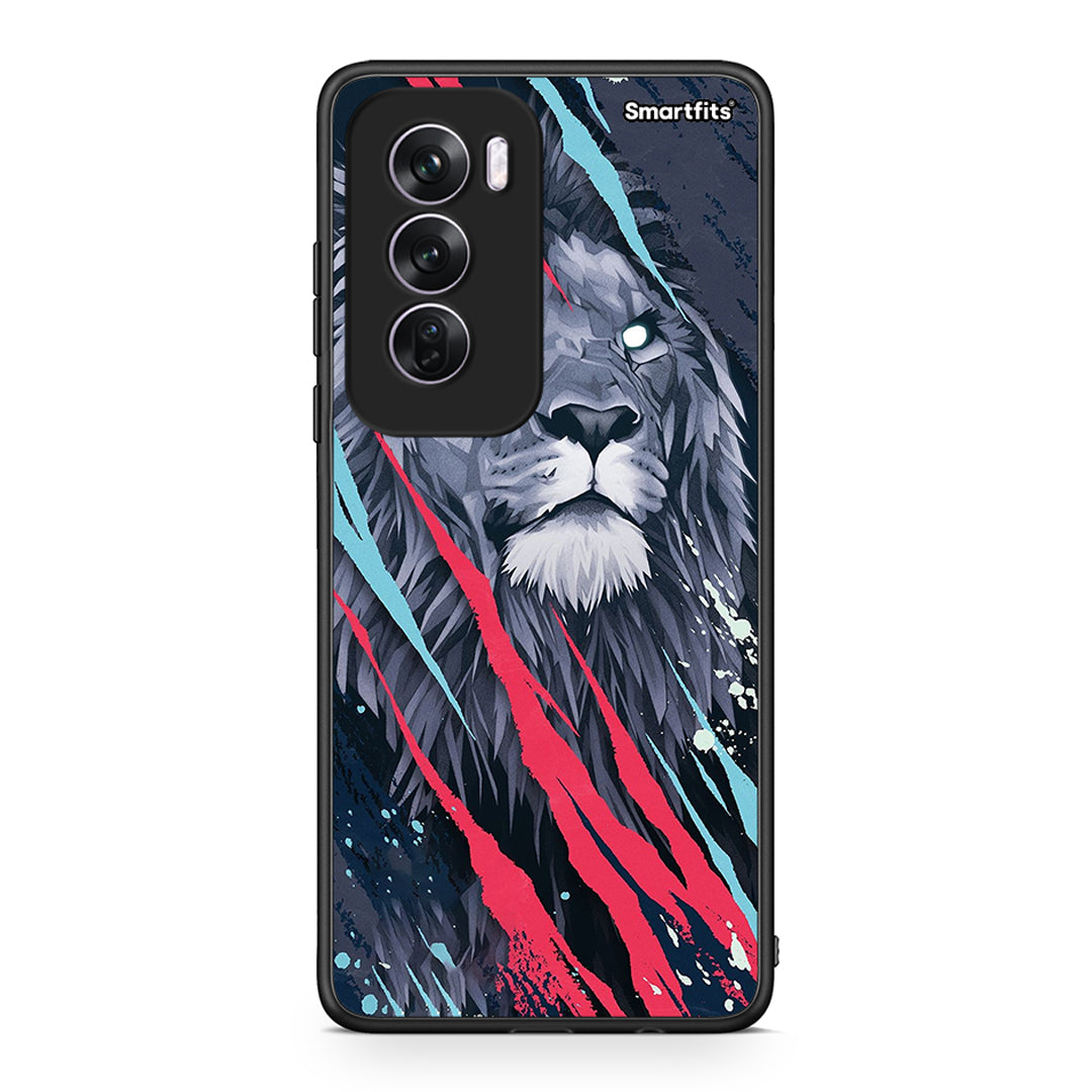 4 - Oppo Reno12 Pro Lion Designer PopArt case, cover, bumper