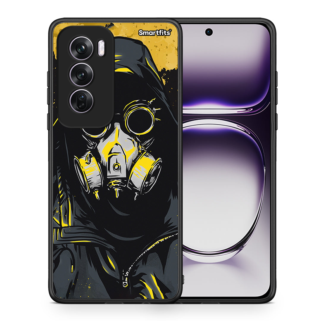 Θήκη Oppo Reno12 Pro Mask PopArt από τη Smartfits με σχέδιο στο πίσω μέρος και μαύρο περίβλημα | Oppo Reno12 Pro Mask PopArt case with colorful back and black bezels