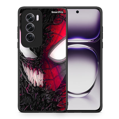 Θήκη Oppo Reno12 Pro SpiderVenom PopArt από τη Smartfits με σχέδιο στο πίσω μέρος και μαύρο περίβλημα | Oppo Reno12 Pro SpiderVenom PopArt case with colorful back and black bezels