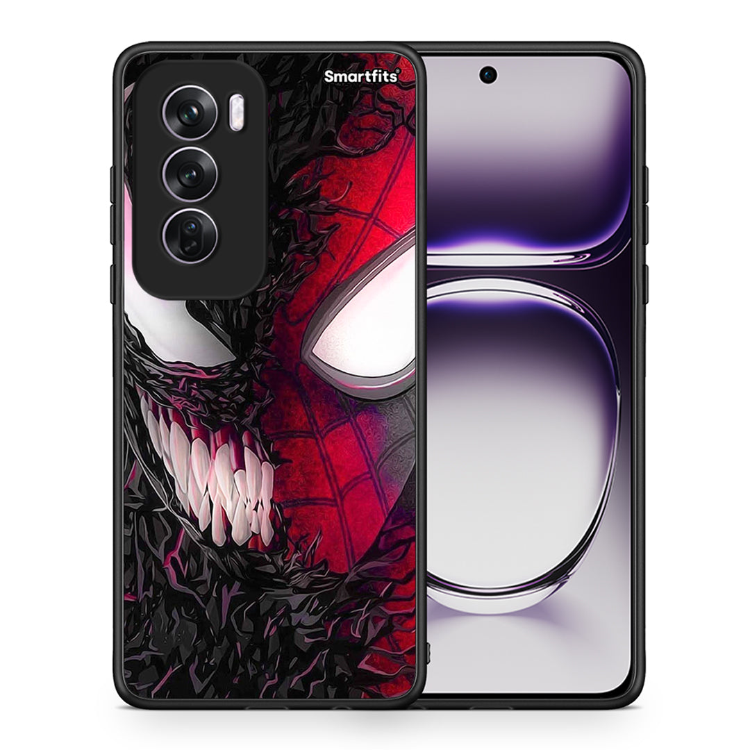 Θήκη Oppo Reno12 Pro SpiderVenom PopArt από τη Smartfits με σχέδιο στο πίσω μέρος και μαύρο περίβλημα | Oppo Reno12 Pro SpiderVenom PopArt case with colorful back and black bezels