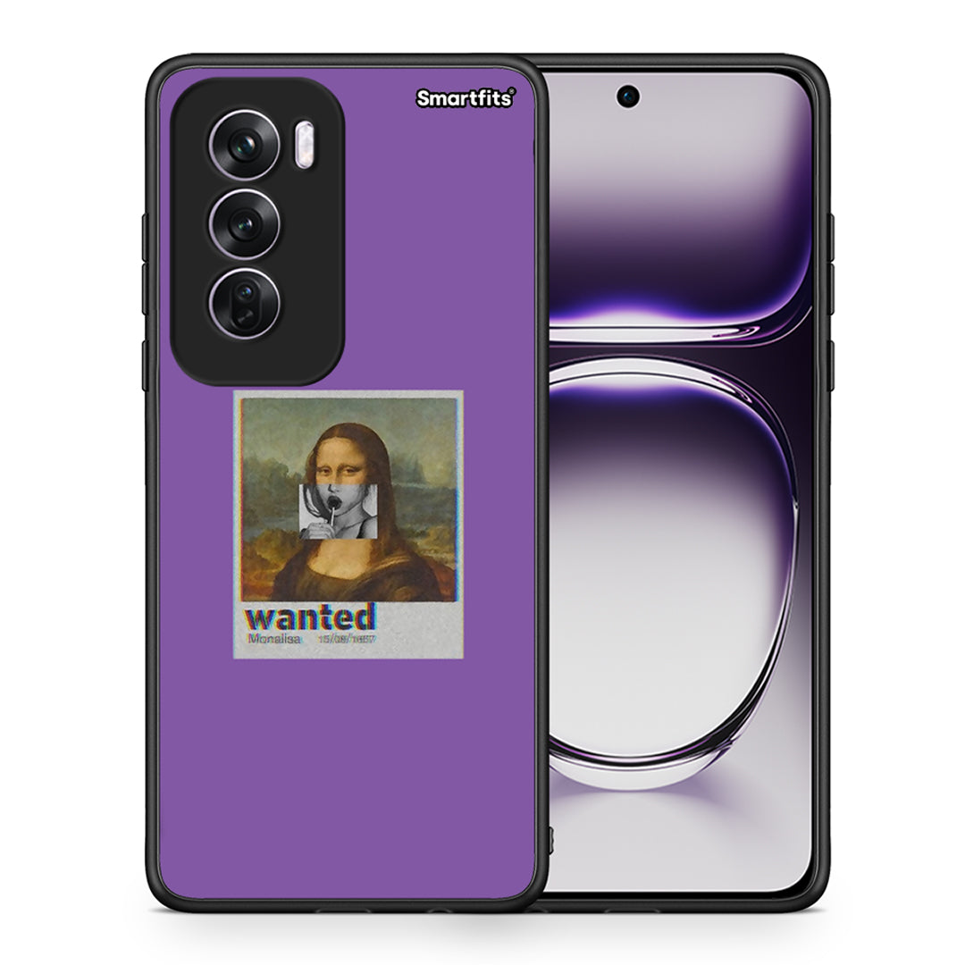 Θήκη Oppo Reno12 Pro Monalisa Popart από τη Smartfits με σχέδιο στο πίσω μέρος και μαύρο περίβλημα | Oppo Reno12 Pro Monalisa Popart case with colorful back and black bezels