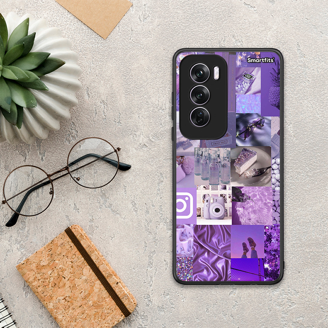 Purple Aesthetic Collage - Oppo Reno12 Pro θήκη