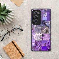 Thumbnail for Purple Aesthetic Collage - Oppo Reno12 Pro θήκη