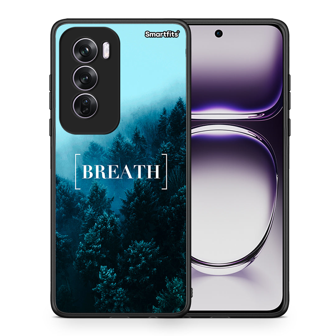 Θήκη Oppo Reno12 Pro Breath Quote από τη Smartfits με σχέδιο στο πίσω μέρος και μαύρο περίβλημα | Oppo Reno12 Pro Breath Quote case with colorful back and black bezels