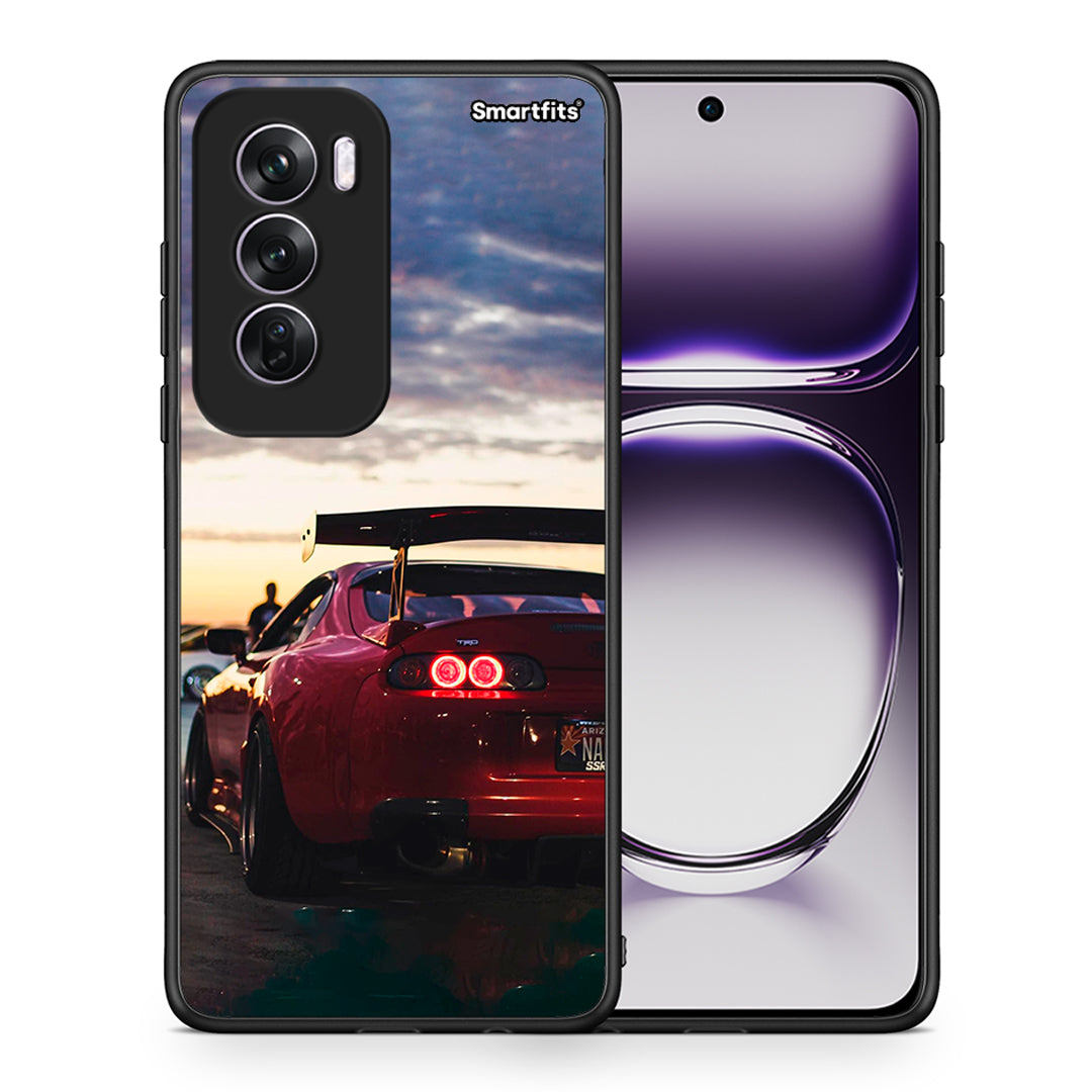 Θήκη Oppo Reno12 Pro Racing Supra από τη Smartfits με σχέδιο στο πίσω μέρος και μαύρο περίβλημα | Oppo Reno12 Pro Racing Supra case with colorful back and black bezels