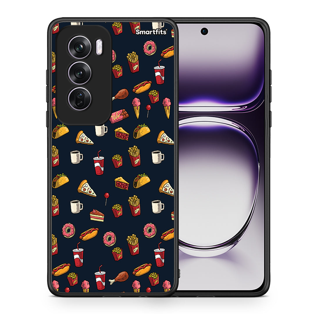 Θήκη Oppo Reno12 Pro Hungry Random από τη Smartfits με σχέδιο στο πίσω μέρος και μαύρο περίβλημα | Oppo Reno12 Pro Hungry Random case with colorful back and black bezels